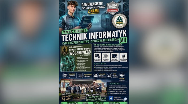 Technik informatyk w ZSTiO Technik informatyk w ZSTiO